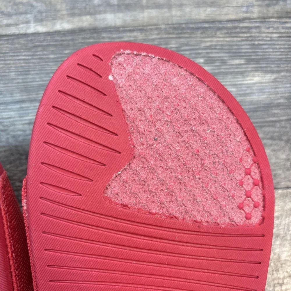 APL Slides Women's 6 BL TechLoom Sandals Red/White NEW